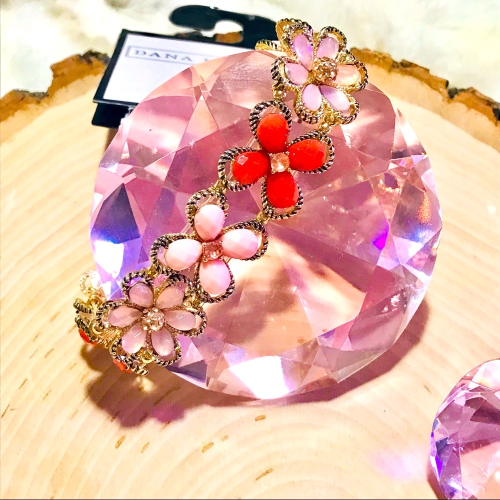 Dana Buchman flower bracelet NWT